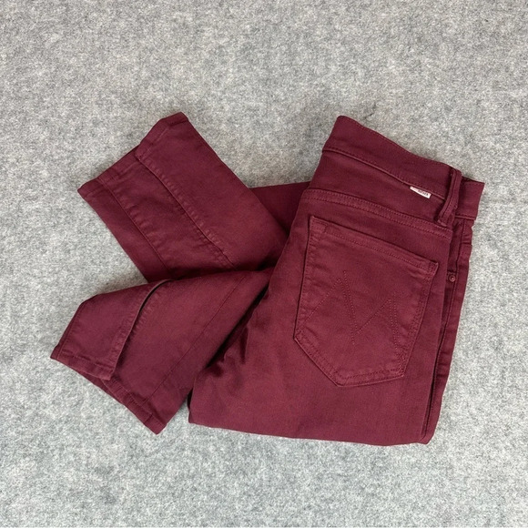 NWOT Mother The Rascal Sliced Up Heel Jeans in Play Date. Sz: 26 - Picture 5 of 14